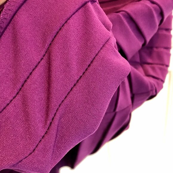 Adrianna Papell Purple Blouson Sleeveless Dress - Picture 7 of 14